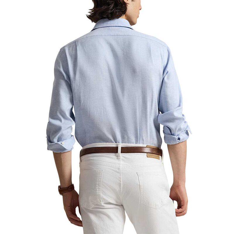 Polo Ralph Lauren Custom Fit Herringbone Linen-Blend Shirt image number 1